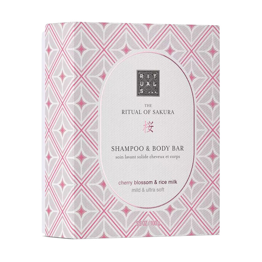 Твердий шампунь-мило для волосся та тіла Rituals The Ritual Of Sakura Shampoo &amp; Body Bar, 100 г